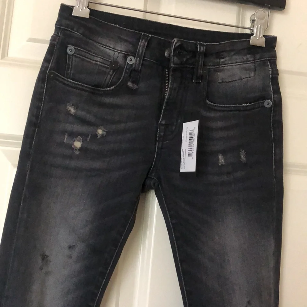R13 Kate Skinny Jean in Strumblack PF20 Size24/xxs - Picture 2 of 9